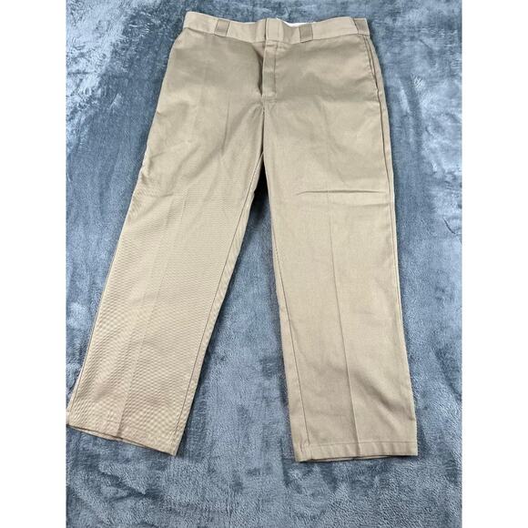 Men’s Dickies Khaki 874 Pants Size 38 Excellent Condition - Picture 1 of 10
